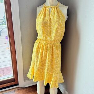 Gibson yellow sleeveless dress size medium